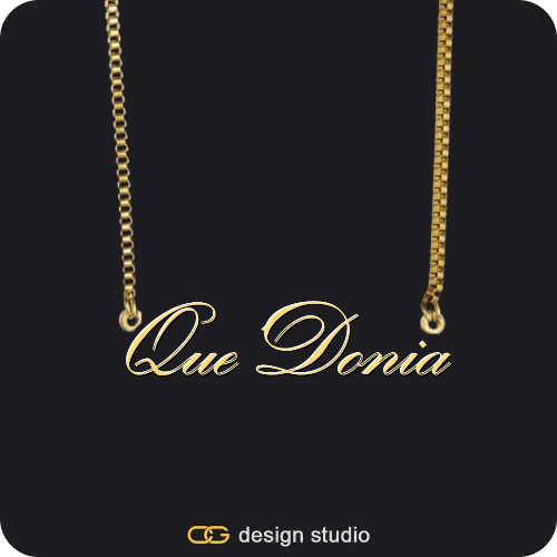 The Essential Name Necklace,Chain Upgrade