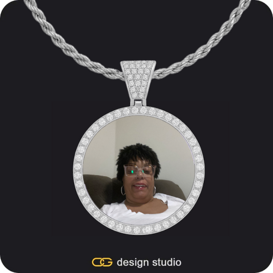 Custom Heart Photo Pendant,Custom Photo Pendant