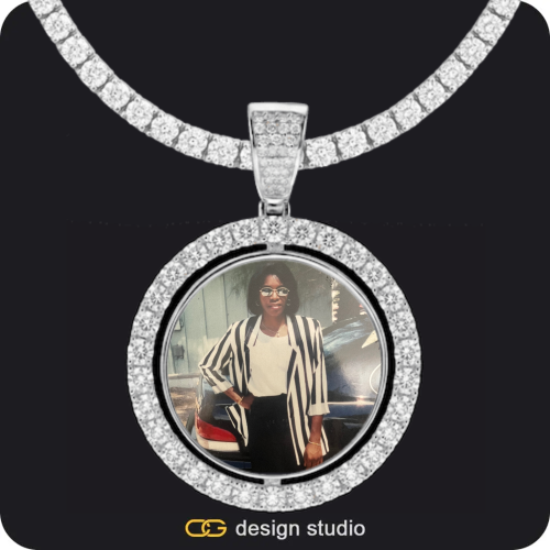 Custom Spinning Photo Pendant,Pendant Upgrade,Chain Upgrade