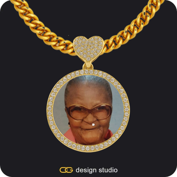 Custom Charm-Top Photo Pendant,Chain Upgrade