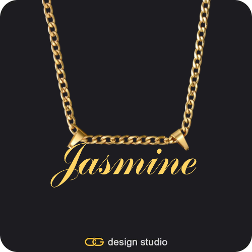The Essential Name Necklace: Double Loop,Chain Upgrade