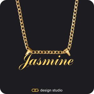 The Essential Name Necklace: Double Loop,Chain Upgrade