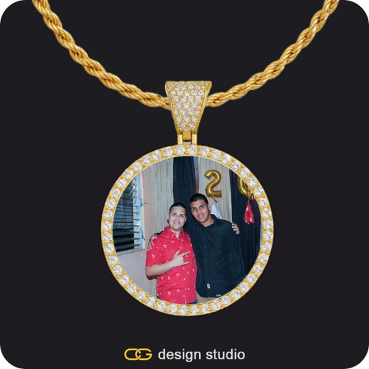 Custom Spinning Photo Pendant,Pendant Upgrade,Custom Photo Pendant
