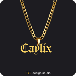 The Essential Name Necklace: Cuban chain