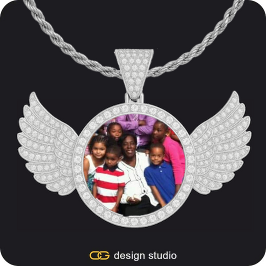 Custom Photo Pendant: Wings