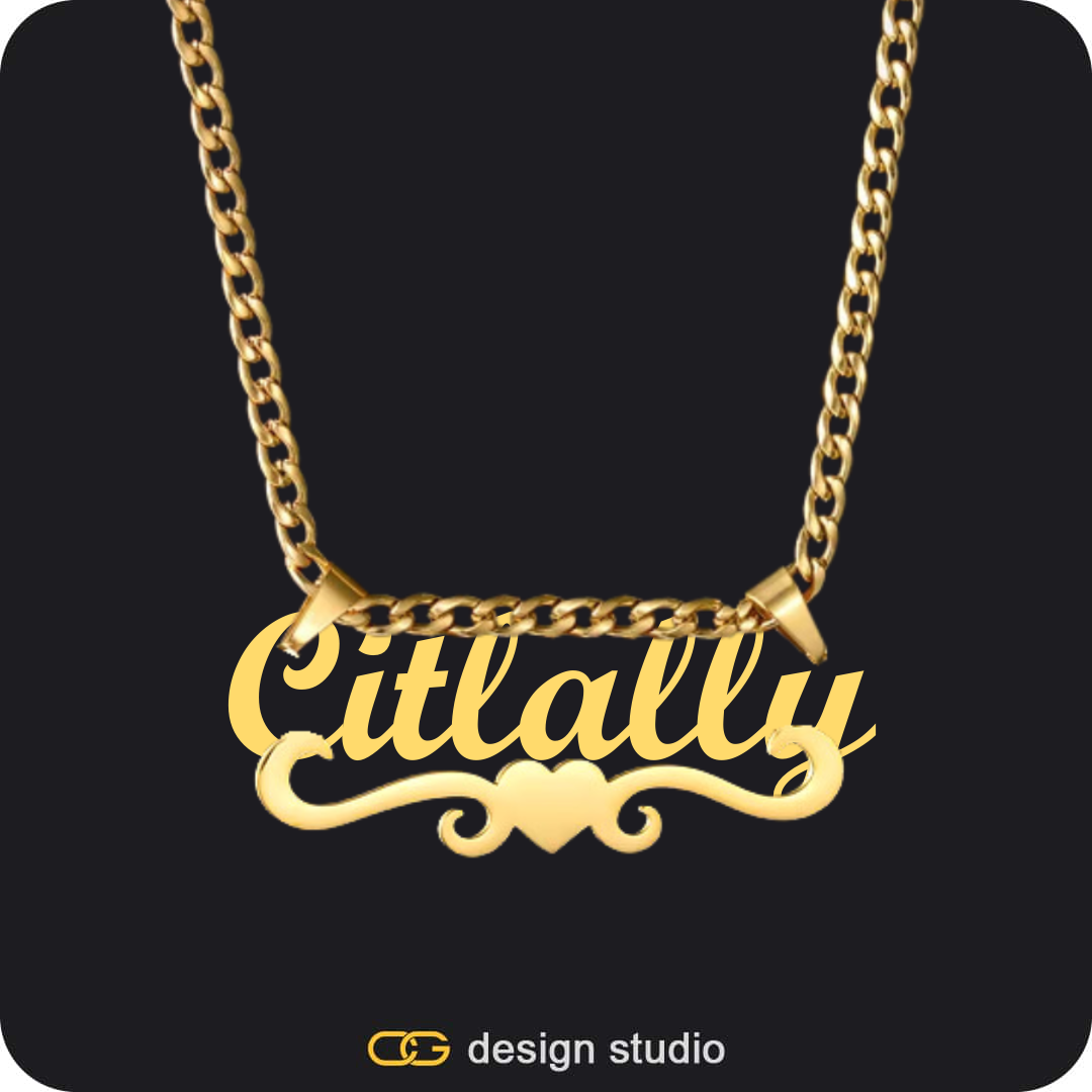 The Essential Name Necklace: Underline,Chain Upgrade