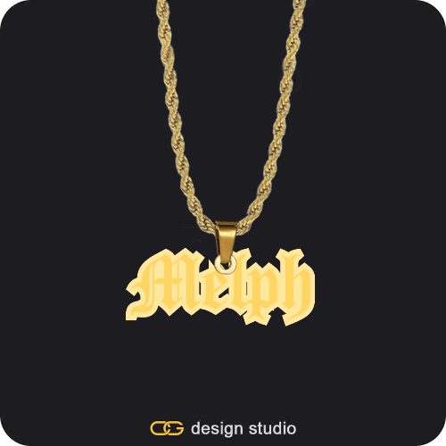 The Spotlight Double Plated Name Necklace