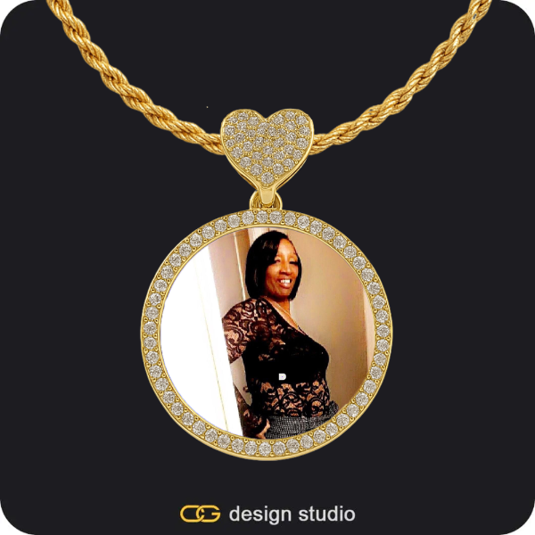 Custom Charm-Top Photo Pendant