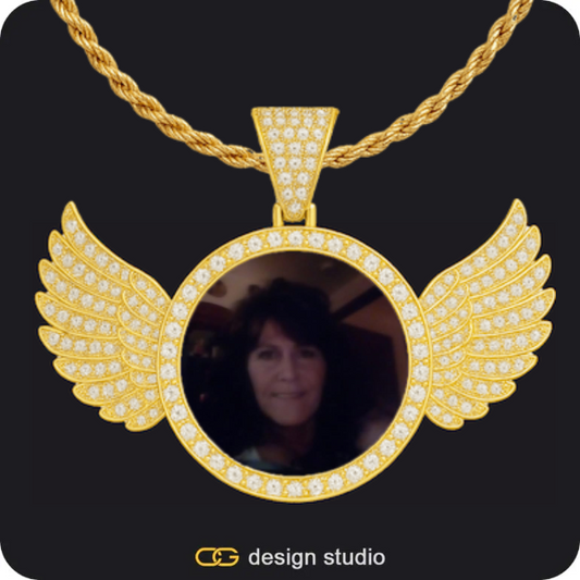 Custom Photo Pendant: Wings