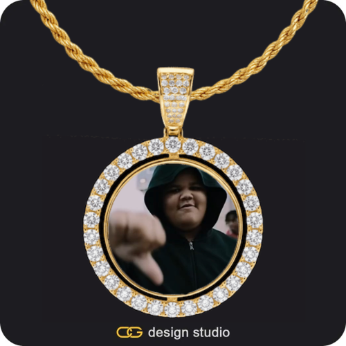 Custom Spinning Photo Pendant,Pendant Upgrade