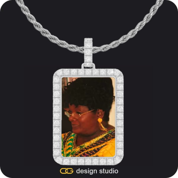 Custom Rectangle Photo Pendant