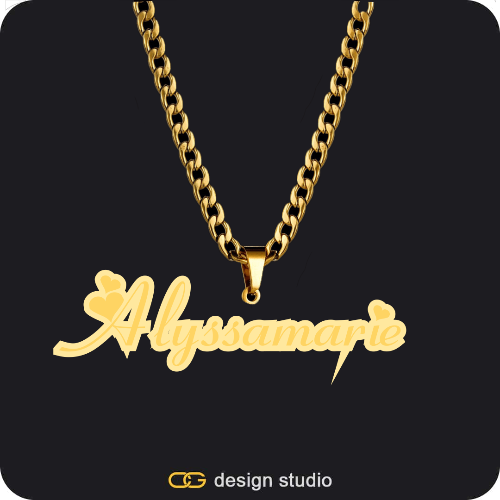 The Spotlight Double Plated Name Necklace