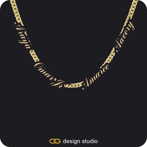 The multi-name necklace,The Essential Name Necklace,Chain Upgrade,The multi-name necklace
