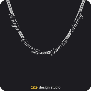 The multi-name necklace,The Essential Name Necklace,Chain Upgrade,The multi-name necklace
