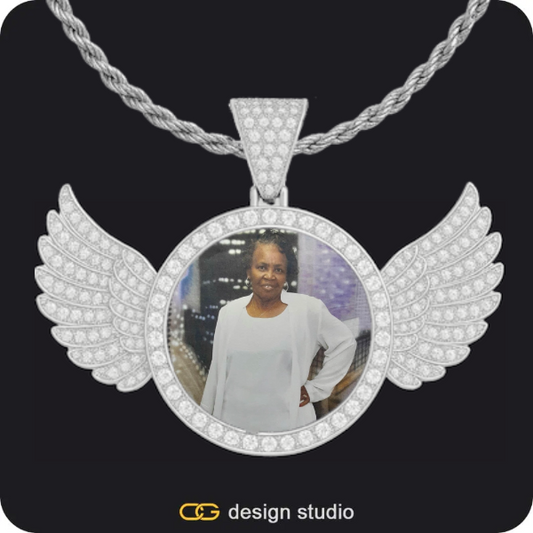 Custom Photo Pendant: Wings