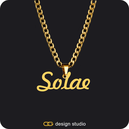 The Essential Name Necklace: Looped,Chain Upgrade
