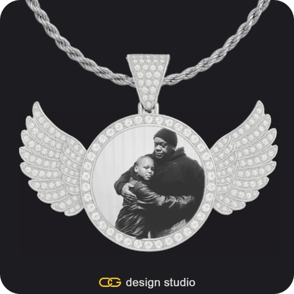The Essential Name Necklace: Double Loop,Chain Upgrade,Custom Photo Pendant,Pendant Upgrade