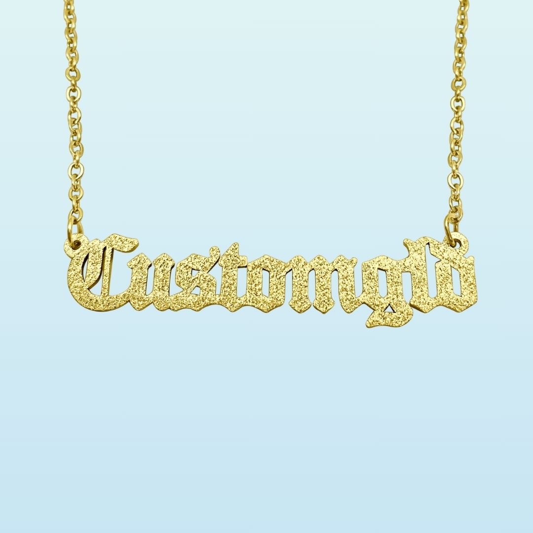 The Essential Name Necklace: Glitter