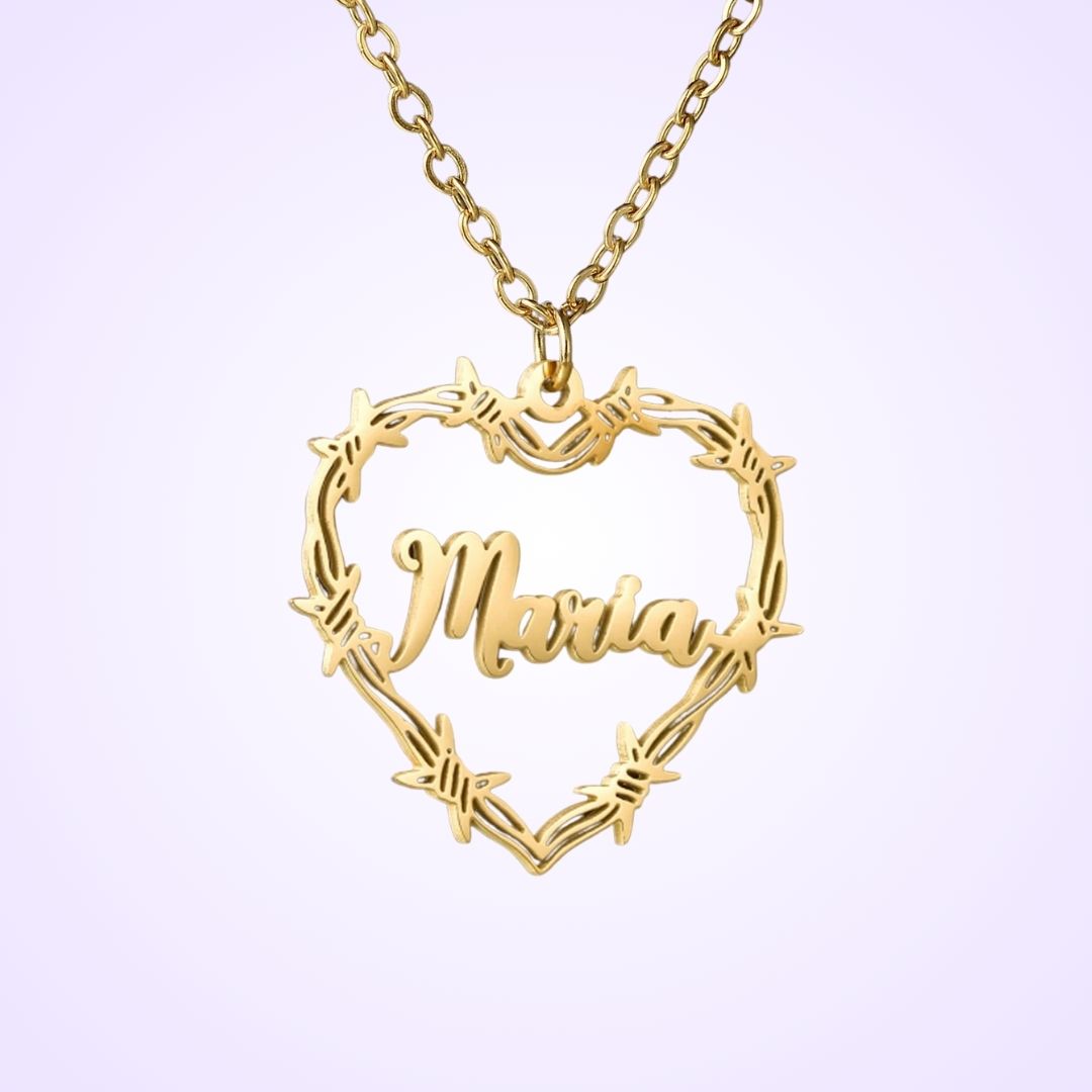 Bichota Heart Name Necklace