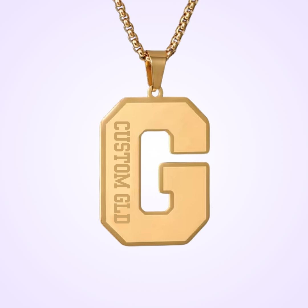 Varsity Engraved Necklace