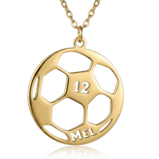 The Playmaker Name Necklace: Soccer