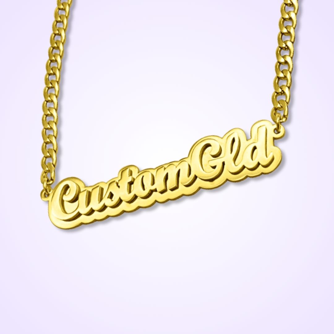 The Spotlight Double Plated Name Necklace