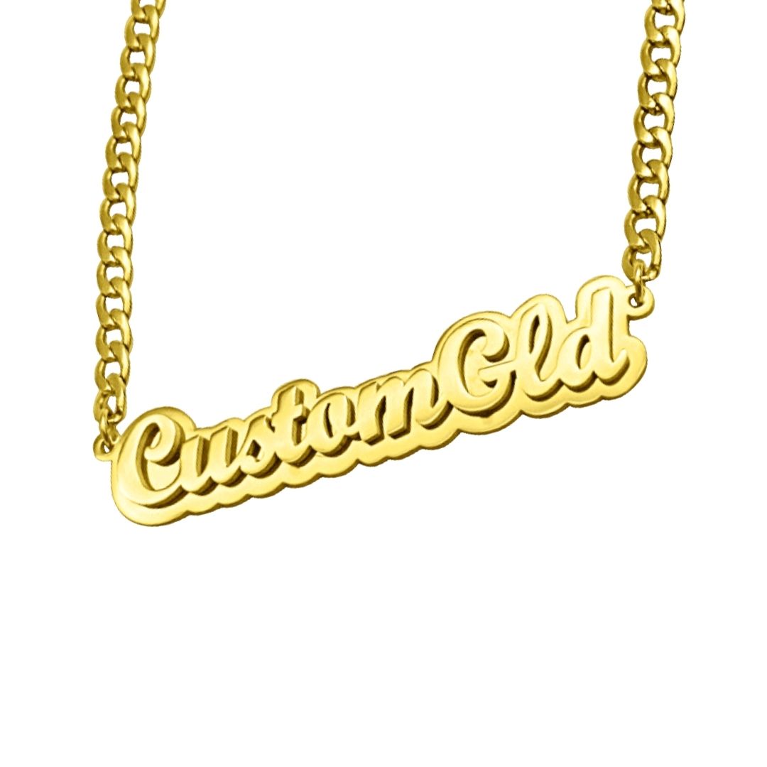 The Spotlight Double Plated Name Necklace