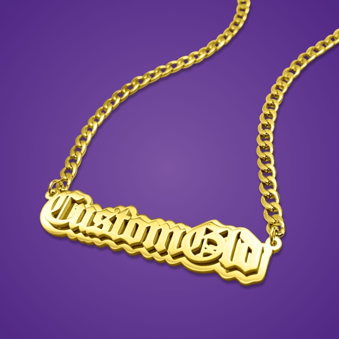 The Spotlight Double Plated Name Necklace