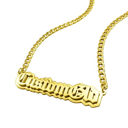 The Spotlight Double Plated Name Necklace