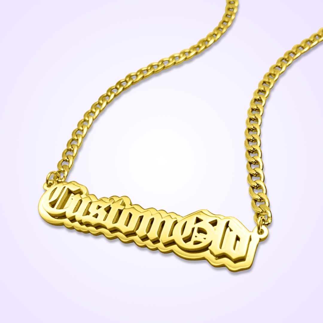 The Spotlight Double Plated Name Necklace