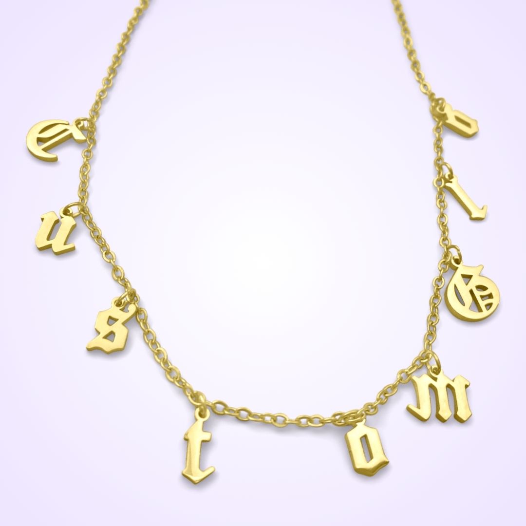 The Falling Name Necklace