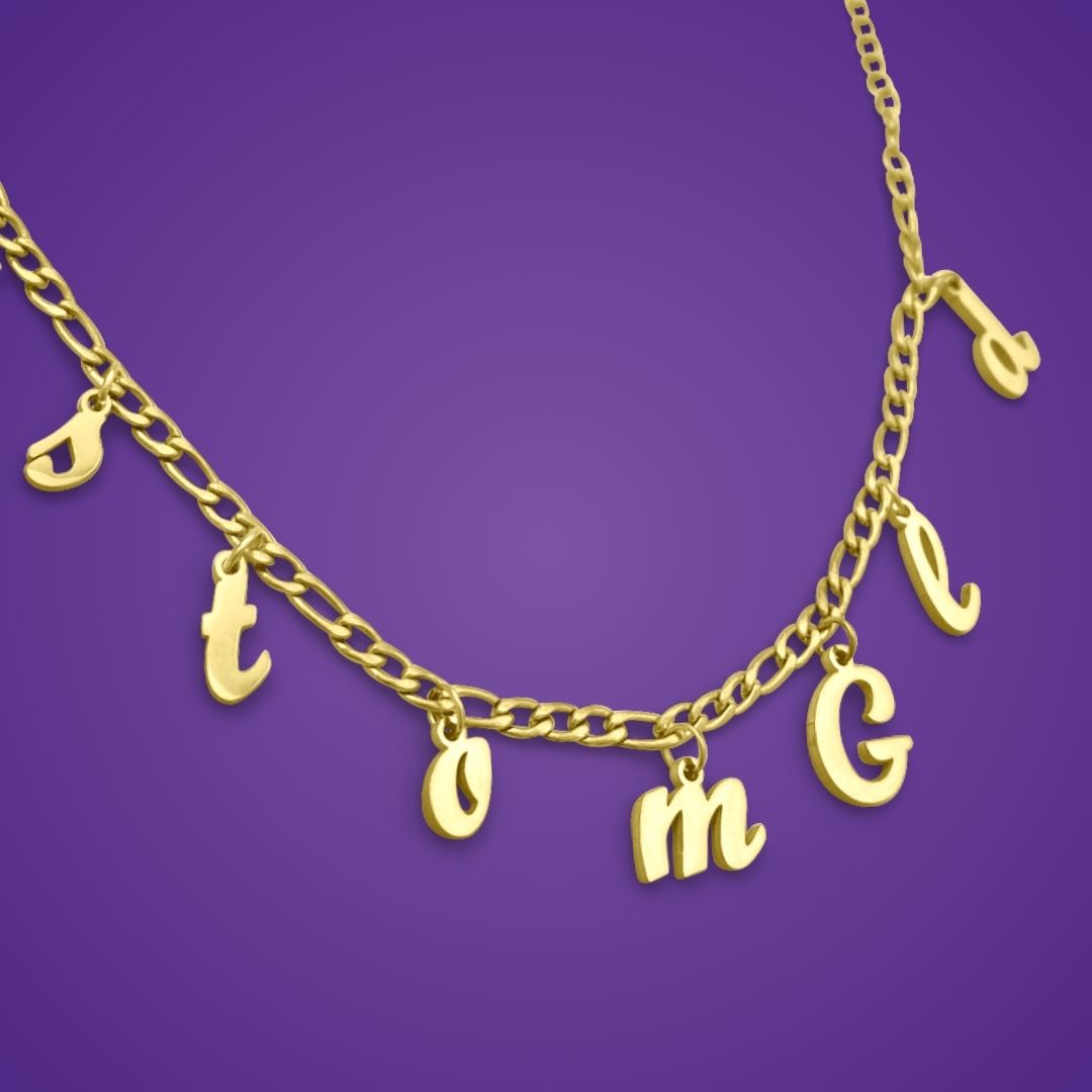 The Falling Name Necklace