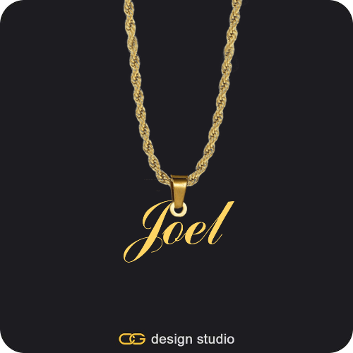 The Essential Name Necklace: Looped