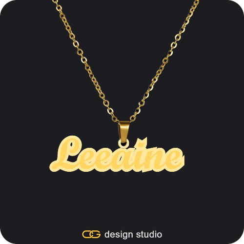 The Spotlight - Double Plated Name Necklace