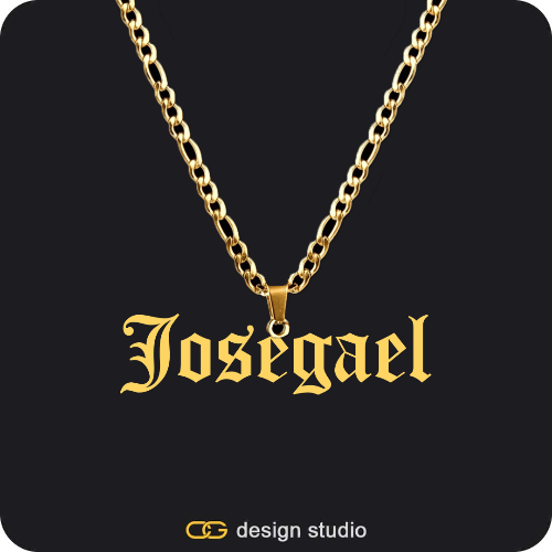 The Essential Name Necklace: Looped