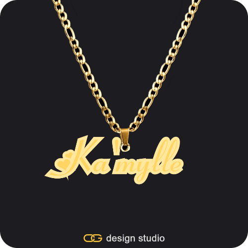 The Spotlight - Double Plated Name Necklace
