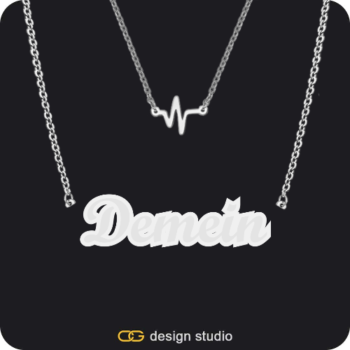 The Spotlight - Double Plated Sparkling Name Necklace