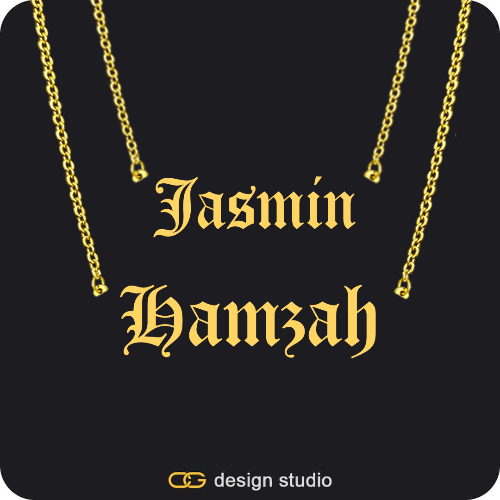 The Essential Double Layer Name Necklace