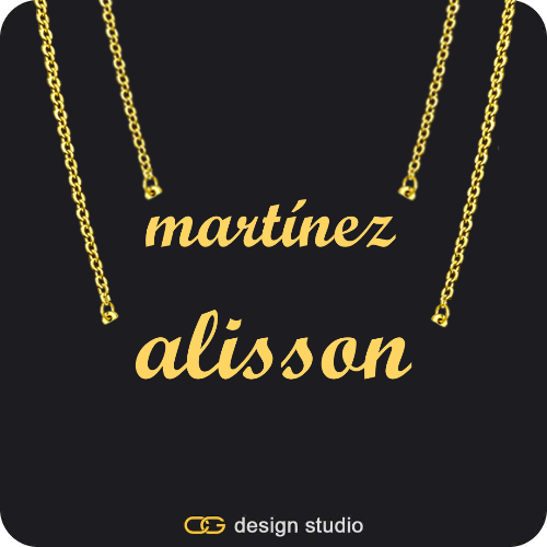 The Essential Double Layer Name Necklace