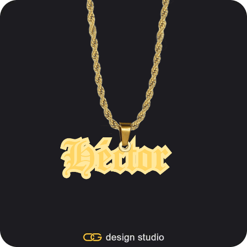 The Spotlight - Double Plated Name Necklace