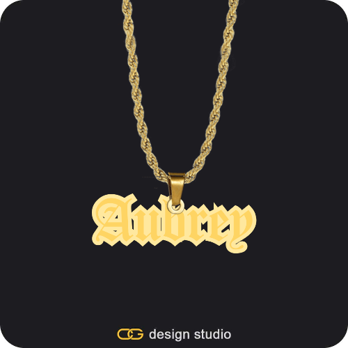 The Spotlight - Double Plated Name Necklace