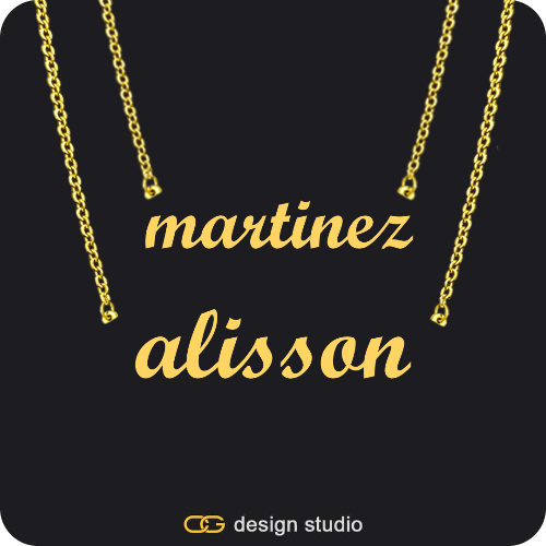 The Essential Double Layer Name Necklace