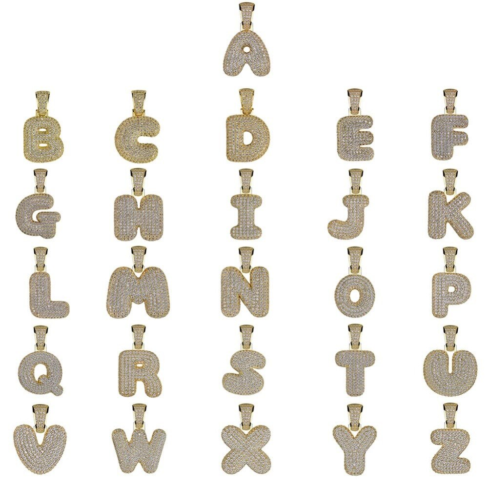 a-z bubble letter is a custom jewelry item with fast reliable shipping