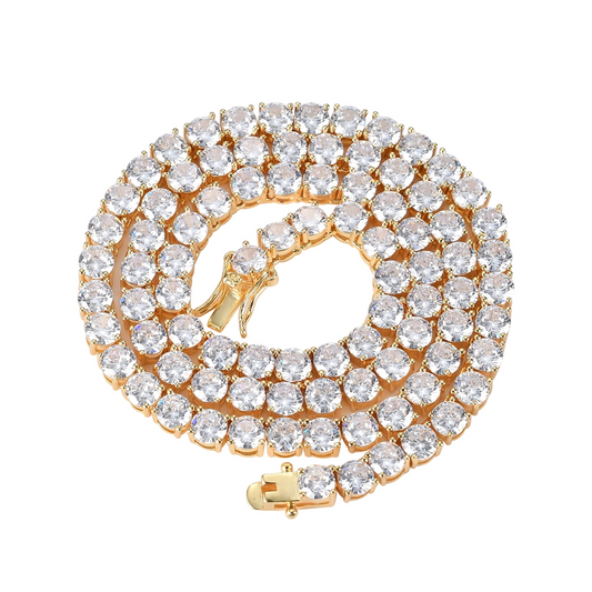 Tennis chain is a custom jewelry item with fast reliable shipping