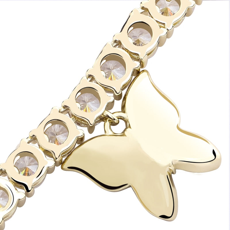 Butterfly tennis chain 4mm is a custom jewelry item with fast reliable shipping