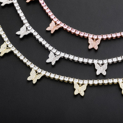 Butterfly tennis chain 4mm is a custom jewelry item with fast reliable shipping