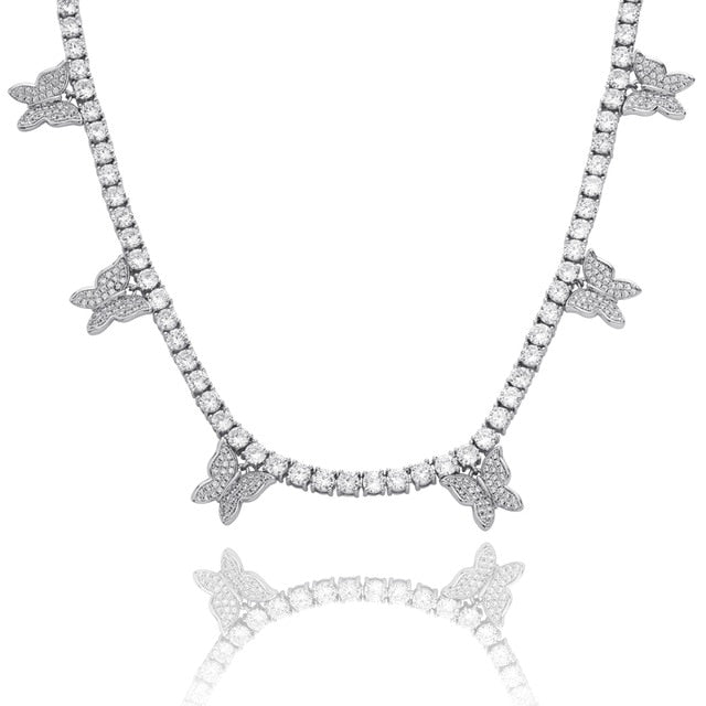 Butterfly tennis chain 4mm is a custom jewelry item with fast reliable shipping