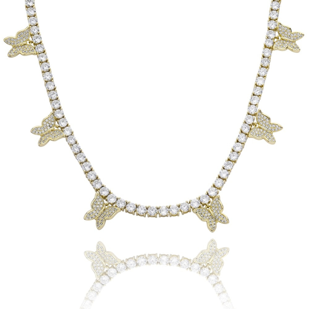Butterfly tennis chain 4mm is a custom jewelry item with fast reliable shipping