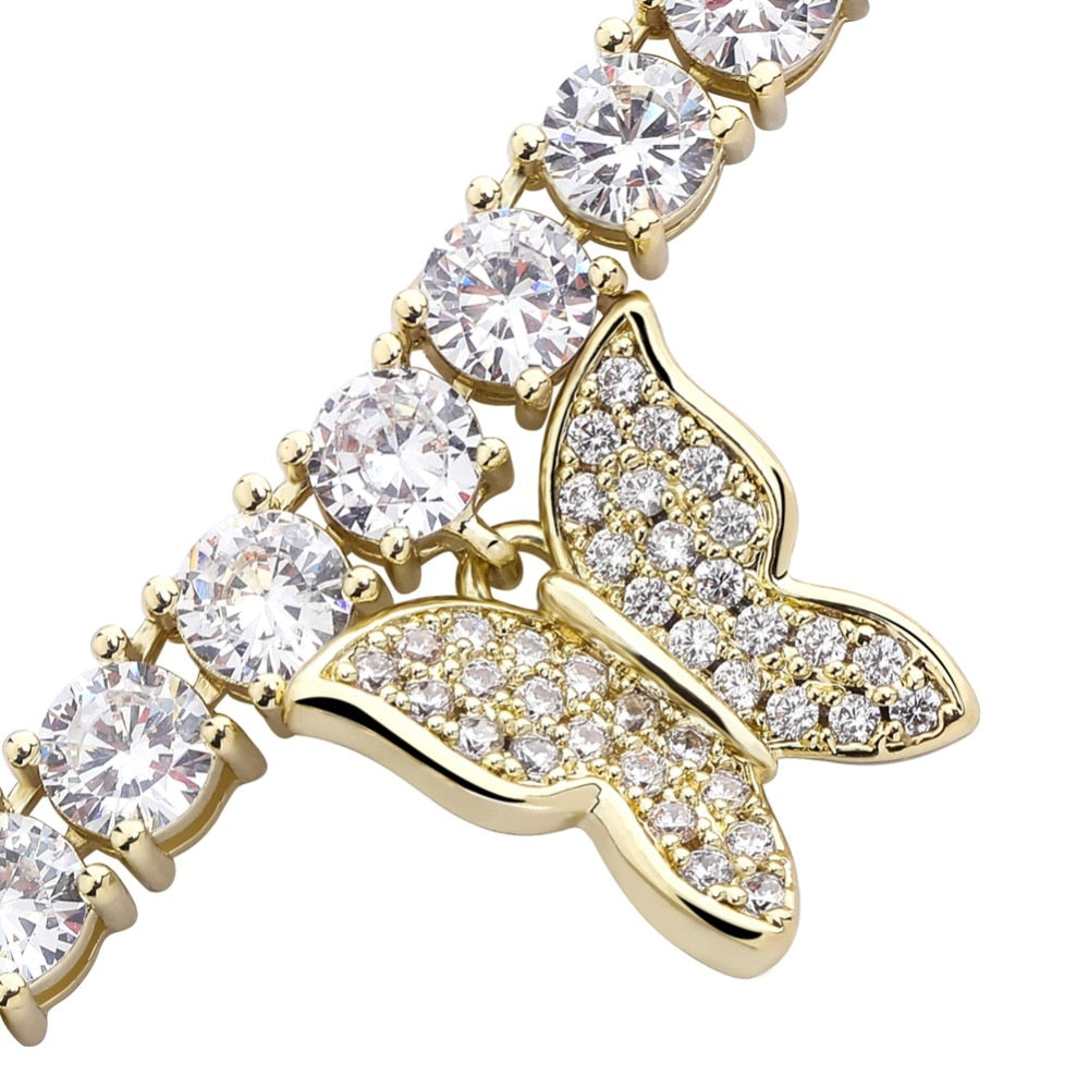 Butterfly tennis chain 4mm is a custom jewelry item with fast reliable shipping