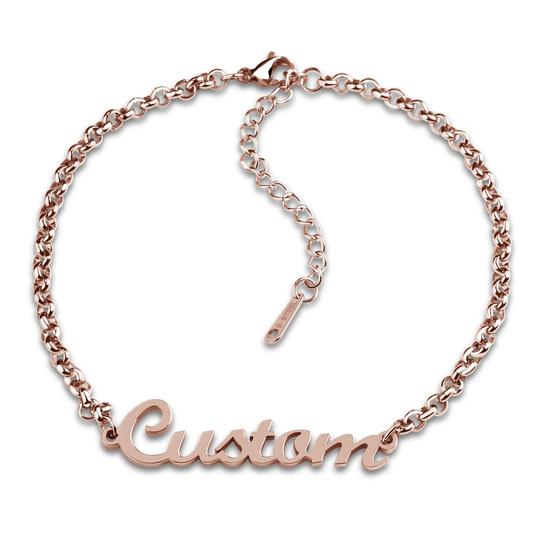 Custom name bracelet (15 fonts) is a custom jewelry item with fast reliable shipping
